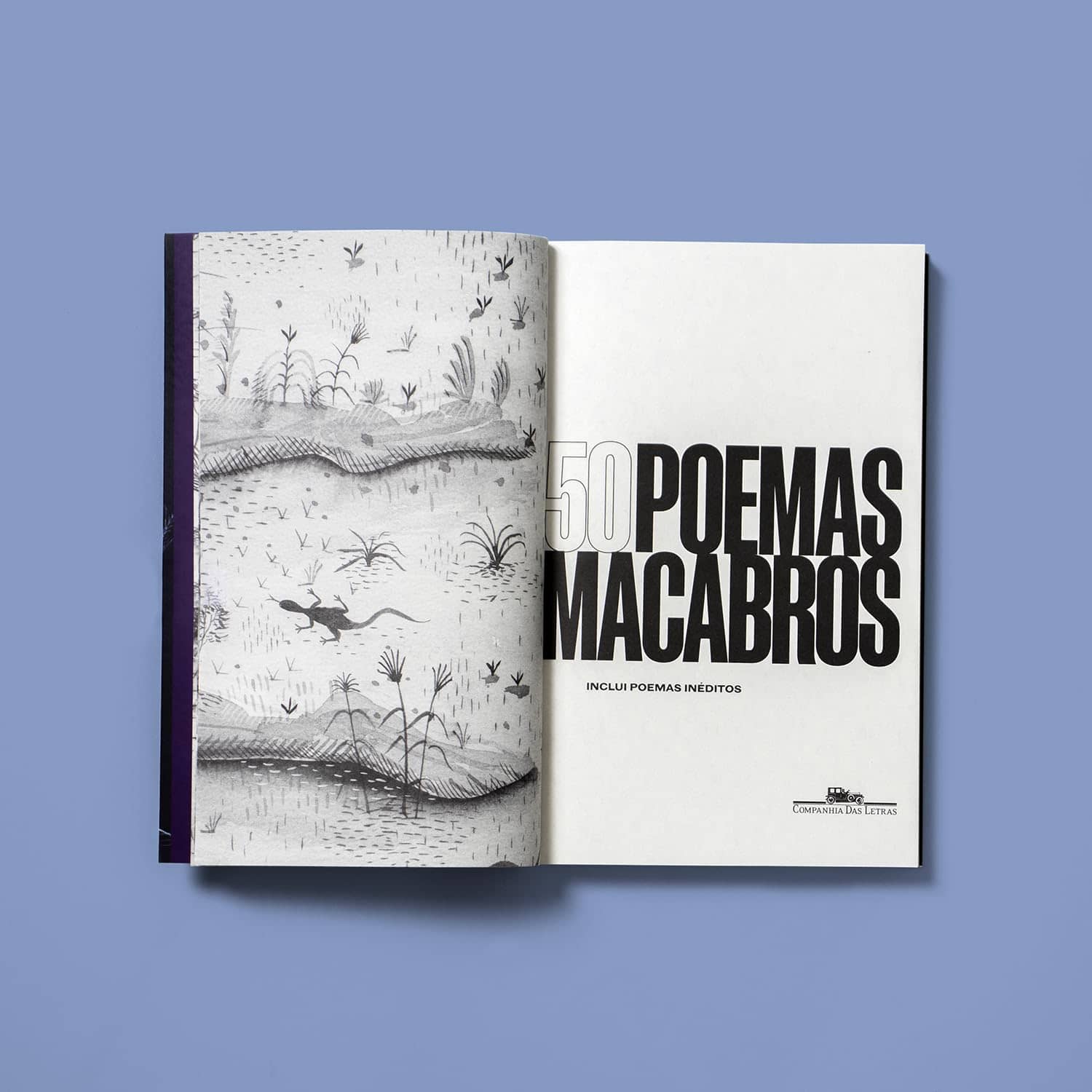 MORAES, Vinicius de, '50 Poemas Macabros', Companhia das Letras, 2023. Ilustrado por Alex Cerveny.